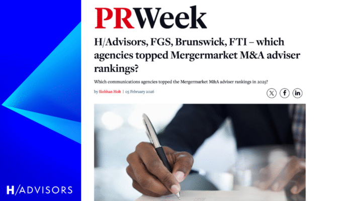 Pr Week Mergermarket 2025 Article